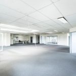 interior of a gray and white room 2505120